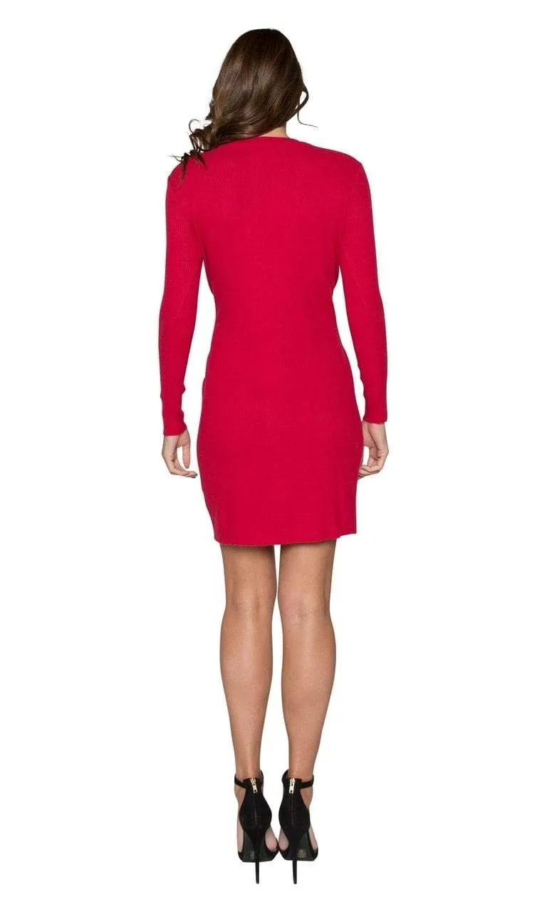 Velvet by Graham & Spencer Lyric Cozy Rib Tie Dress