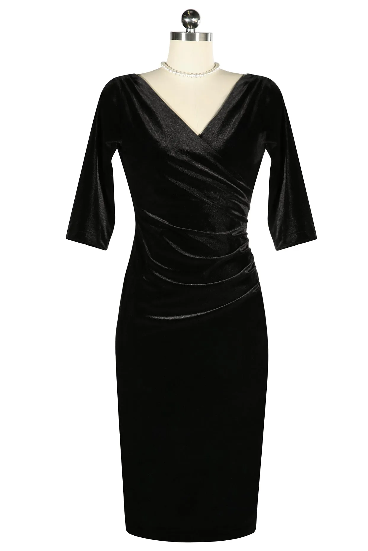 Velvet Vamp Dress (Black)