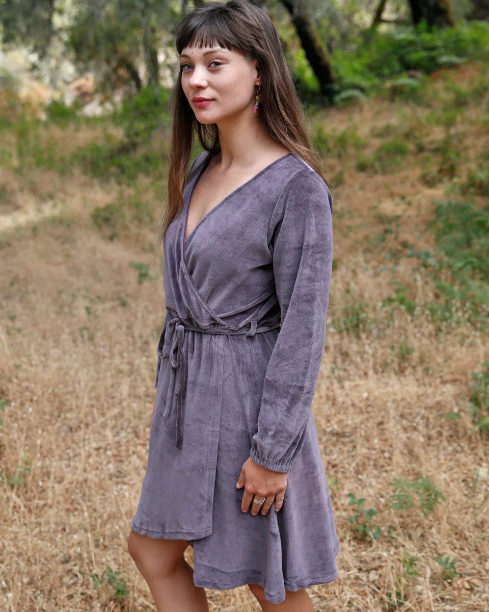 Velvet Wrap Dress