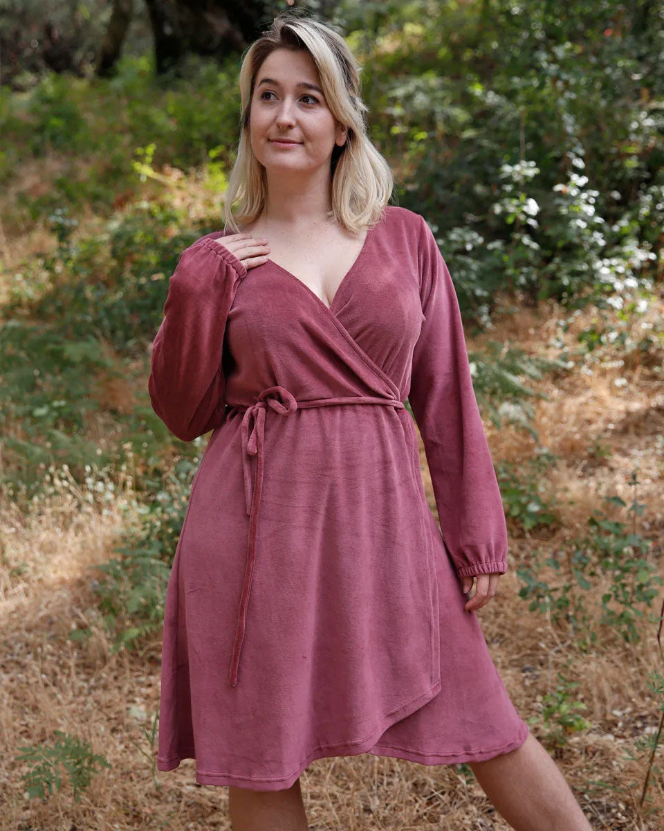 Velvet Wrap Dress